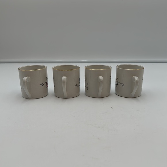 Dessert Set 4 Rosanna Espresso cups & saucers Twelve Days of Christmas Porcelain - Picture 10 of 16